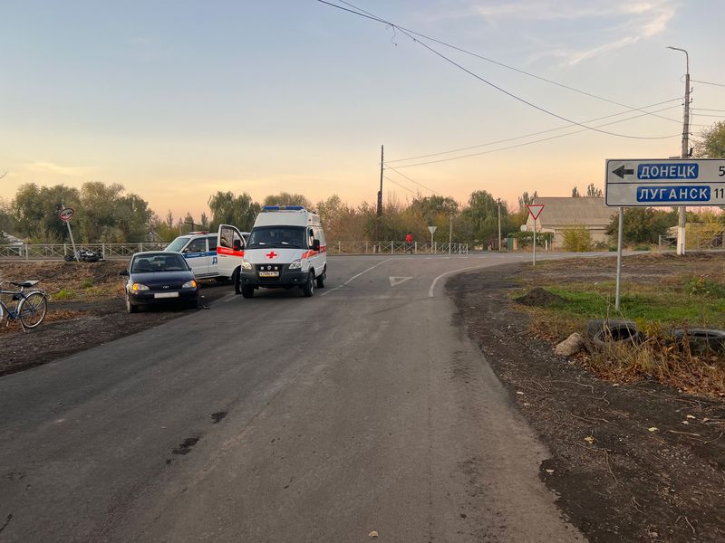 Полицейские разыскивают очевидцев ДТП в Шахтерске.