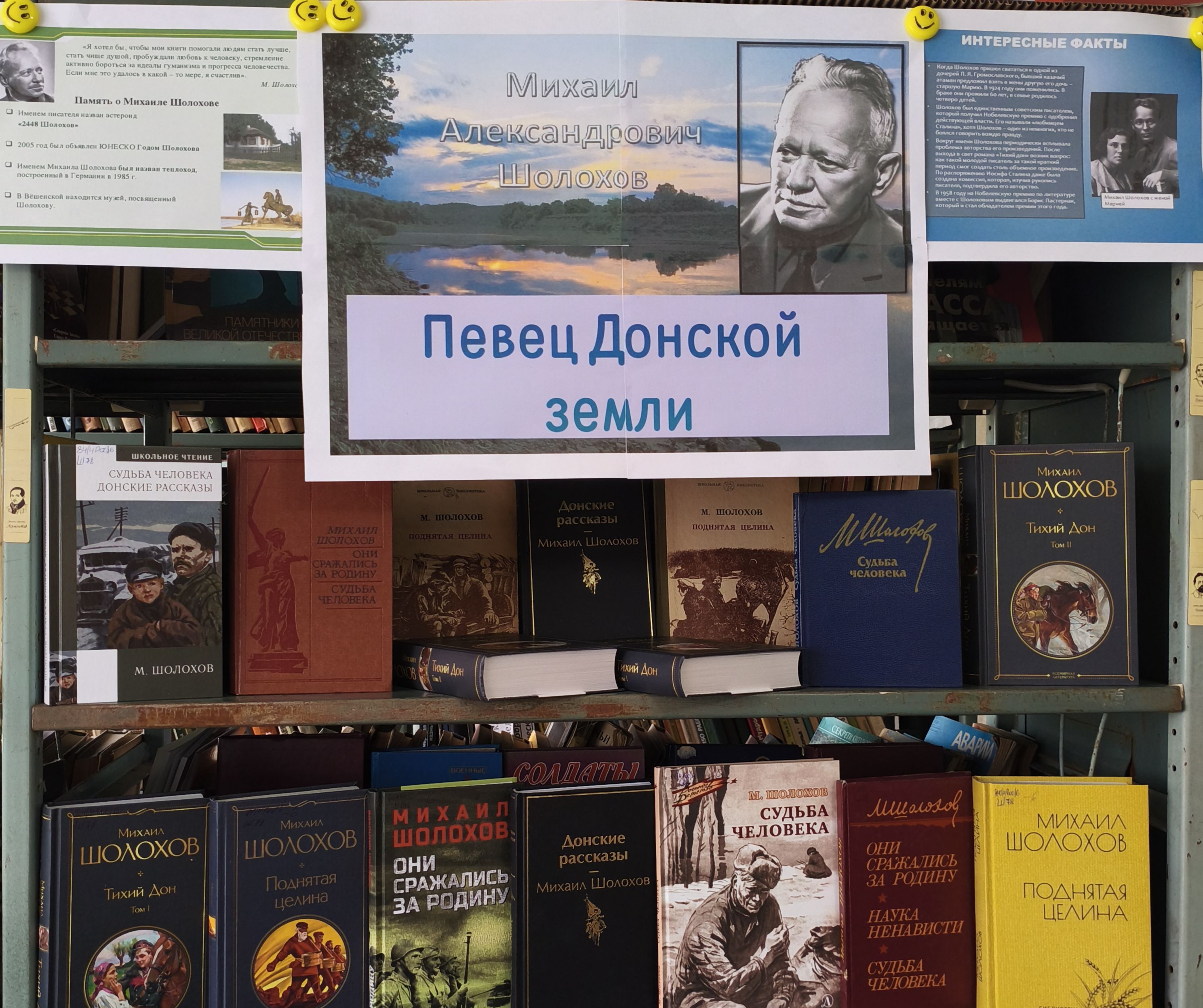 Оформлена книжная выставка-портрет «Певец Донской земли».