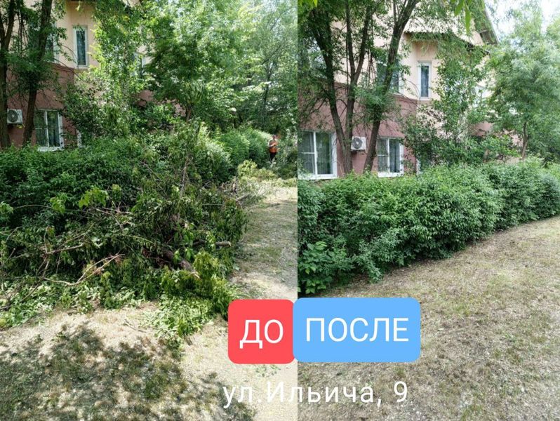 В городском округе Енакиево муниципальными унитарными предприятиями продолжается работа по уборке контейнерных площадок.