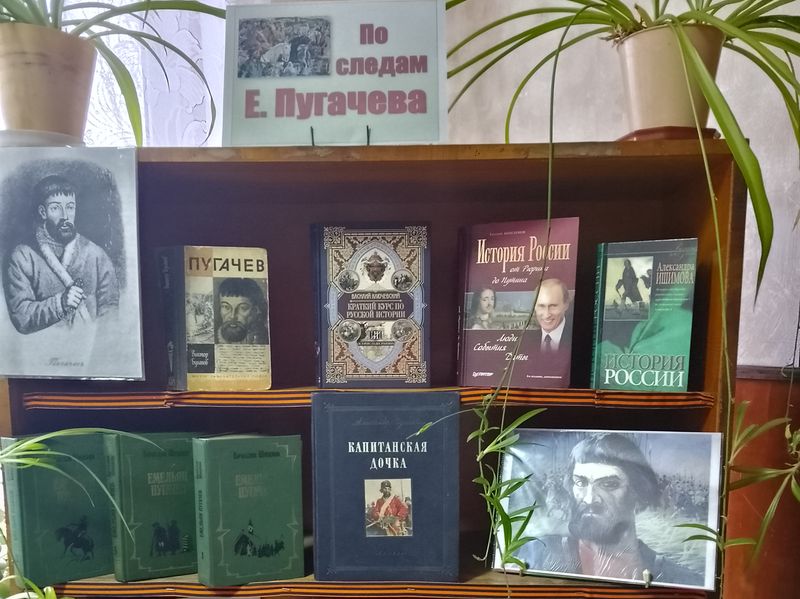 Состоялась книжная выставка-портрет «По следам Е. Пугачева».