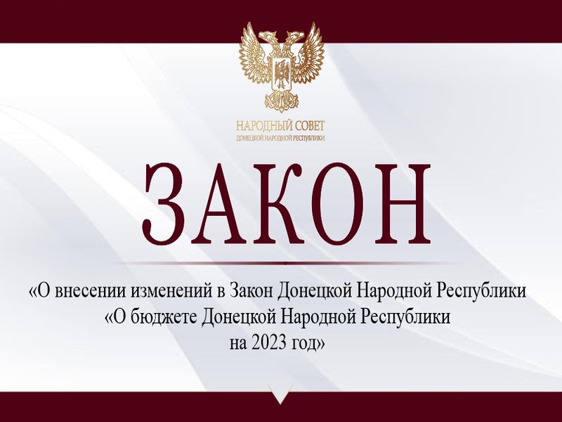 Народный Совет принял поправки в бюджет республики.