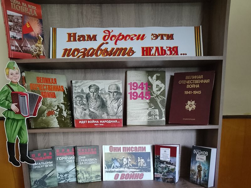 Оформлена книжная выставка-память «Нам дороги эти позабыть нельзя».