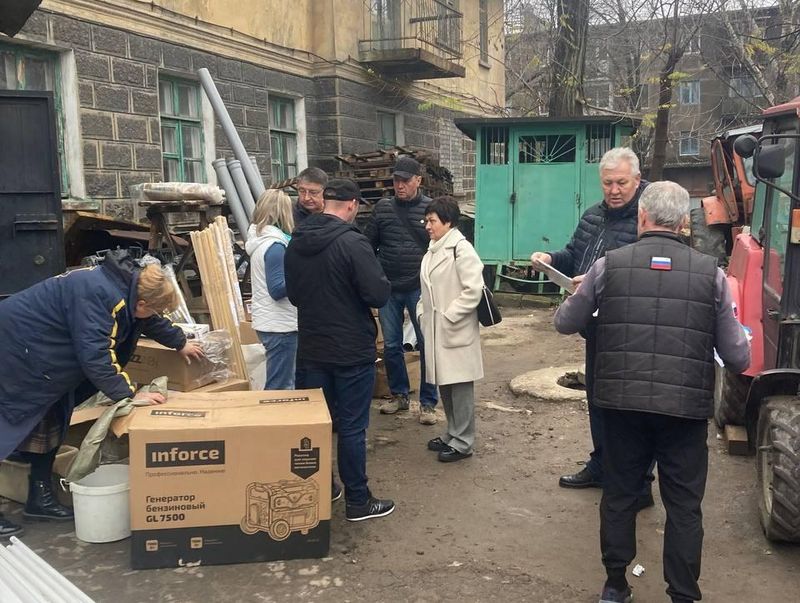 Помощь от Ленинградской области к отопительному сезону в ДНР.