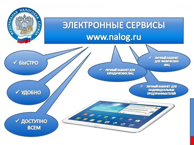 Возможности интернет-сервисов ФНС России.