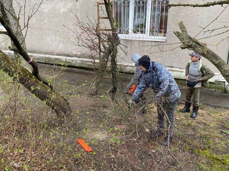 МУП города Енакиево были выполнены мероприятия по приведению в надлежащее санитарное состояние территорий.