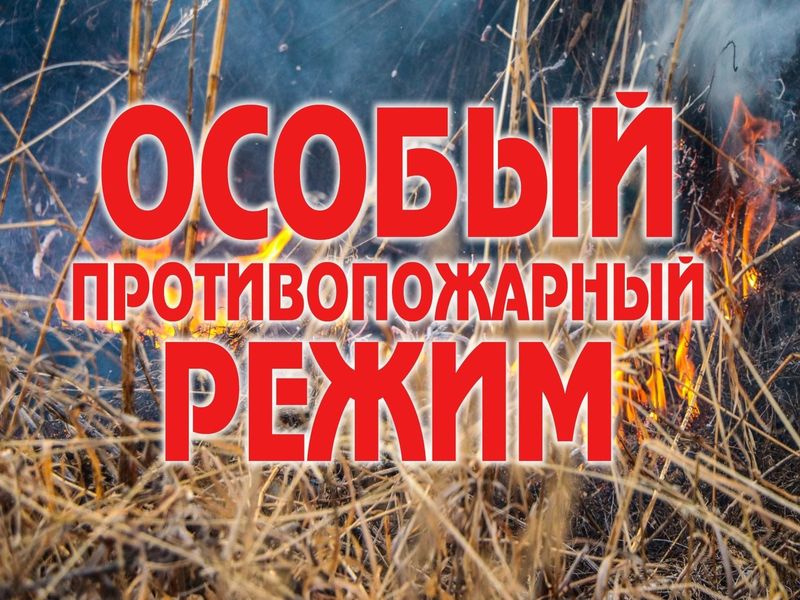 Требования пожарной безопасности в условиях особого противопожарного режима!.