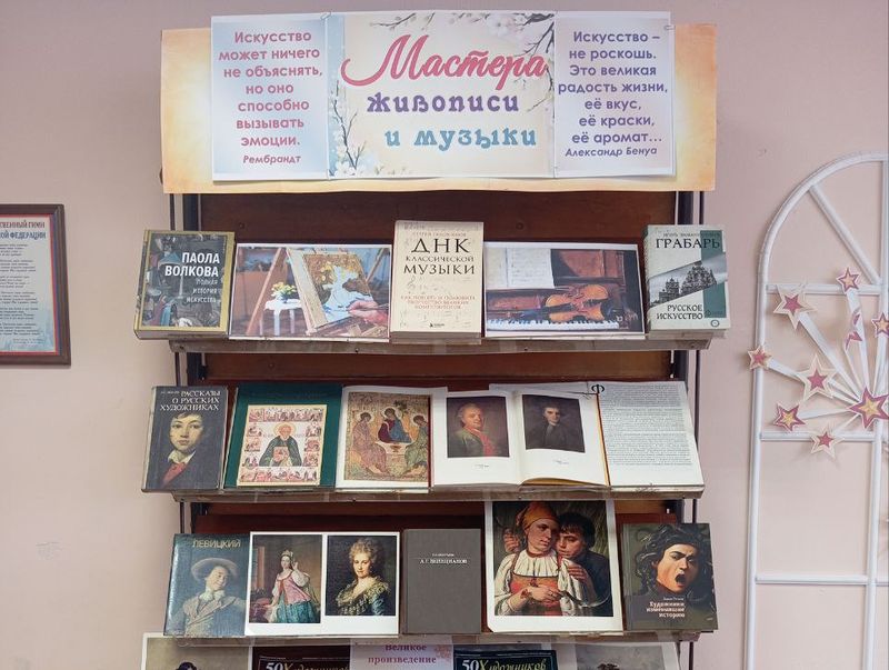 Просмотр литературы «Мастера живописи и музыки».