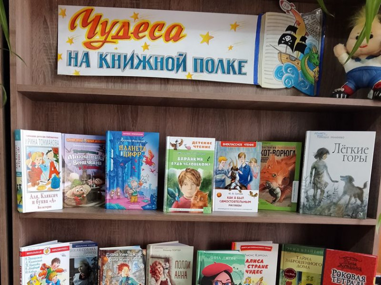 Оформлена книжная выставка «Чудеса на книжной полке». Оформлена книжная выставка «Чудеса на книжной полке».