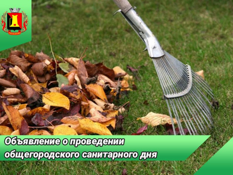 Объявление о проведении общегородского санитарного дня. Объявление о проведении общегородского санитарного дня.