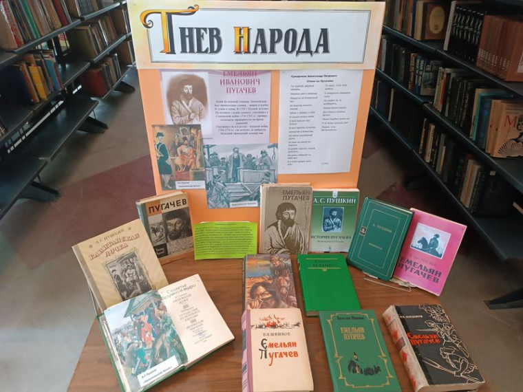 Оформлена книжно-иллюстративная выставка «Гнев народа». Оформлена книжно-иллюстративная выставка «Гнев народа».