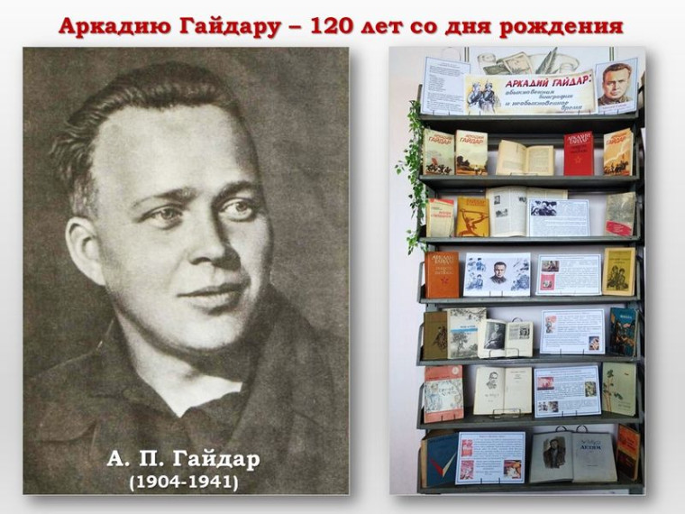 Состоялась книжная выставка «Аркадий Гайдар: обыкновенная биография и необыкновенное время». Состоялась книжная выставка «Аркадий Гайдар: обыкновенная биография и необыкновенное время».