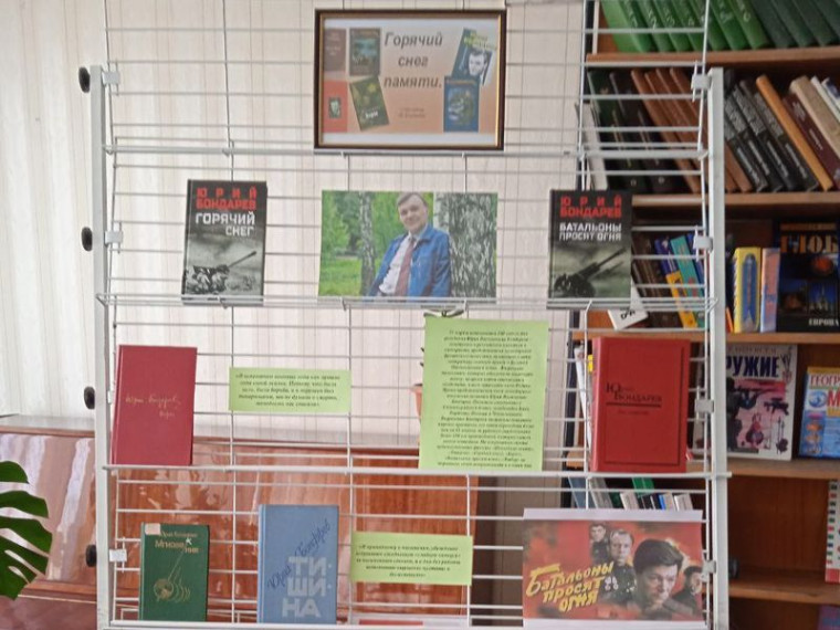 Оформлена книжная выставка – портрет «Горячий снег памяти». Оформлена книжная выставка – портрет «Горячий снег памяти».