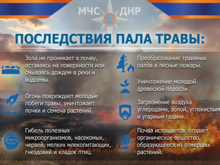 Опасность пала сухой растительности и мусора. Опасность пала сухой растительности и мусора.