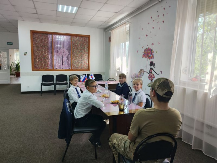 Прошла встреча с участником СВО. Прошла встреча с участником СВО.