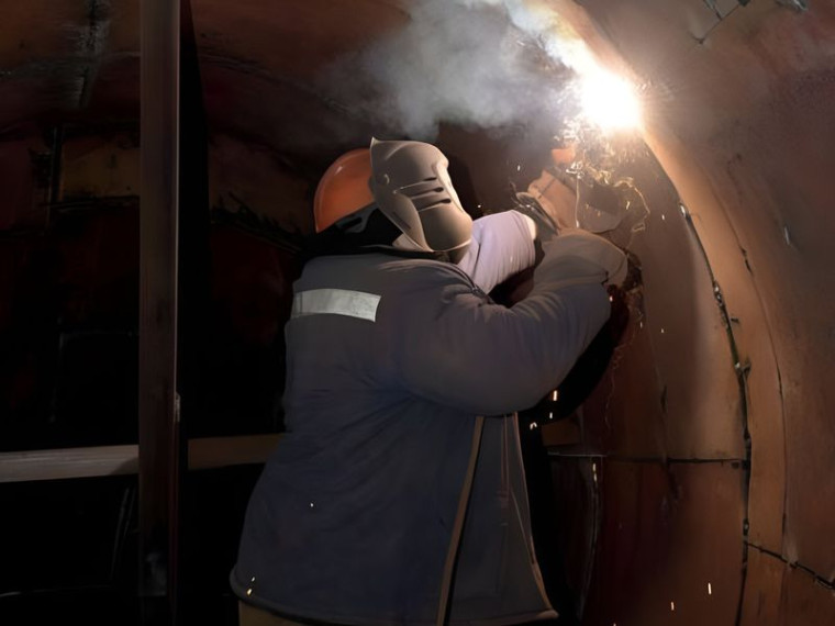 В агломерационном цехе Енакиевского металлургического завода ЮГМК проводится капитальный ремонт агломашины. В агломерационном цехе Енакиевского металлургического завода ЮГМК проводится капитальный ремонт агломашины.